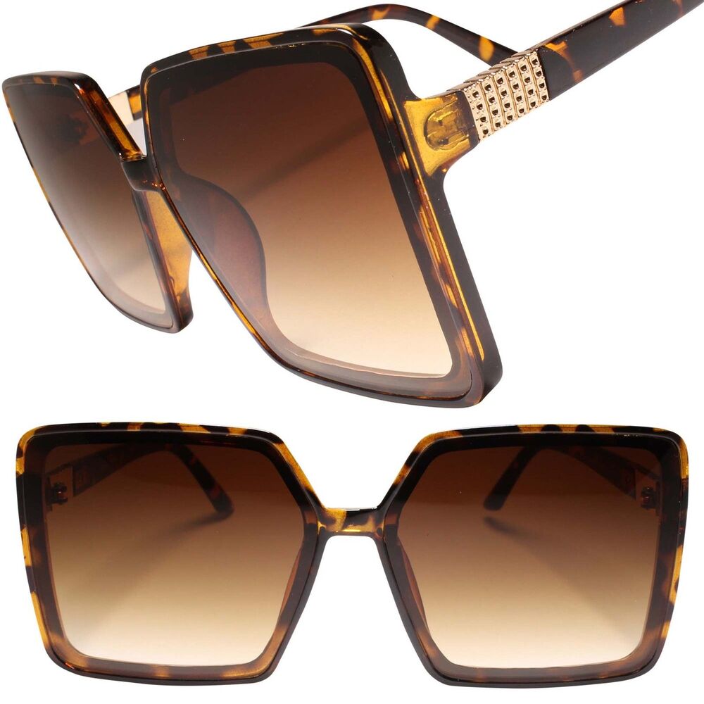 Womens Fashion Oversized Square Sunglasses - Bold, Stylish & UV Protected